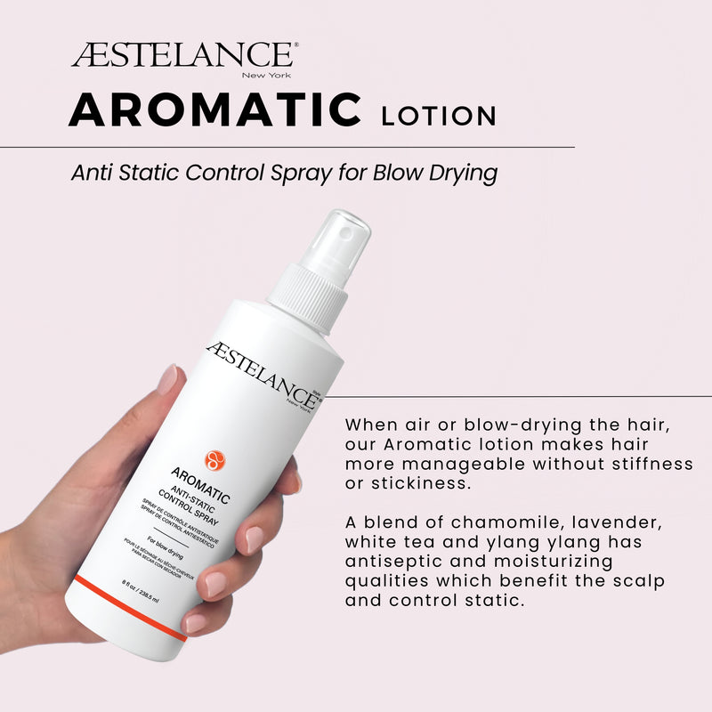 Aestelance Aromatic Lotion Anti Static Control Spray for Blow Drying 8 oz