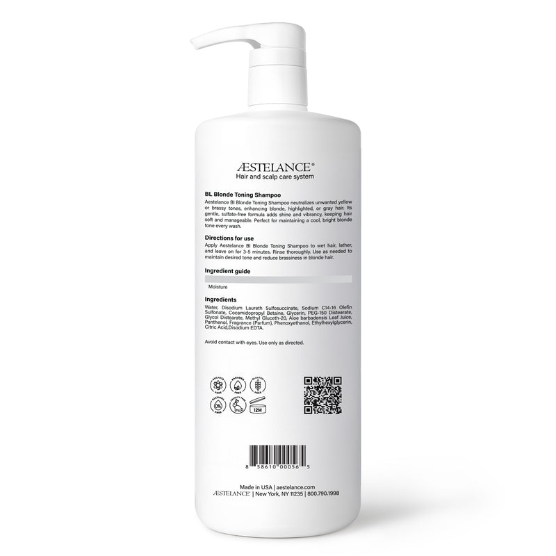 Aestelance BL Blonde Toning Shampoo 33.8 oz